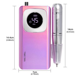Portable Electric Nail Drill, 1 Set Nail Polishing Machine, Variable Speed Electric Nail File Tool for Home, Nails Tools
