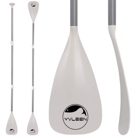 YVLEEN SUP Paddle Board Paddle，Stand up Paddleboard Paddles Adjustable Aluminum 4-Piece Floating Kayak Paddle，Convertible Paddle