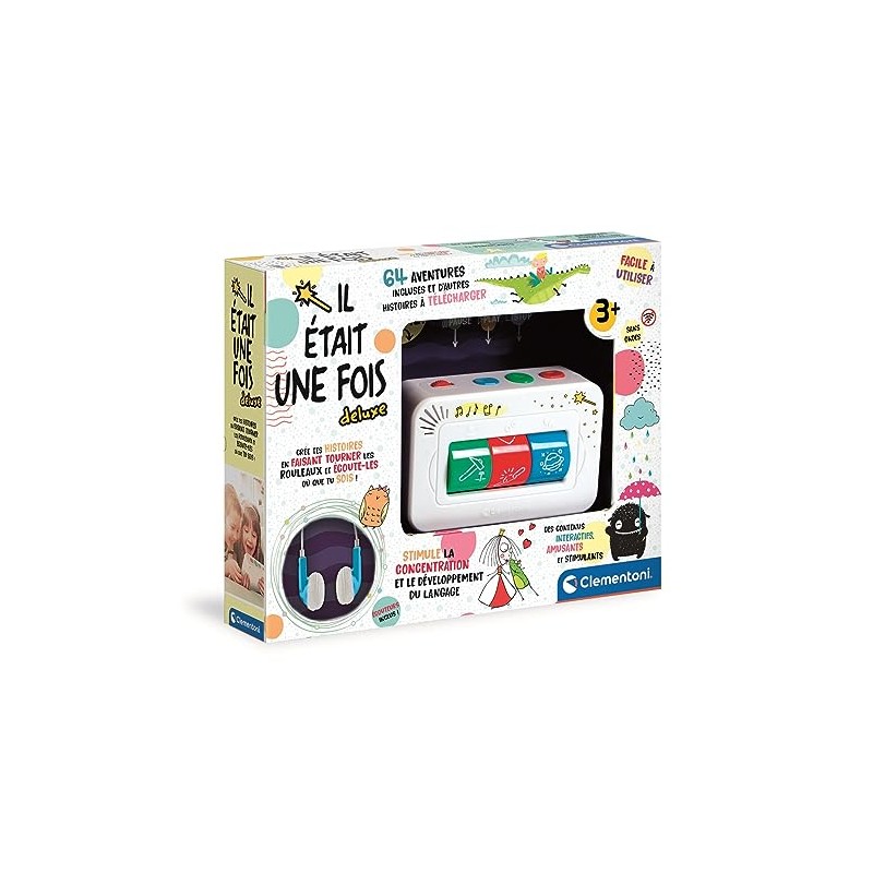 Clementoni 52584 Es war einmal -Mein Storyteller + Headphones, Multi-Colour,