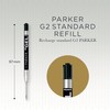 PARKER 2020762 Ballpoint Pen Refill, Black, Single Pack, Black, F