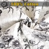 EVENHUG 100% Cotton Quilt Twin Size Black Bird Bedding Set