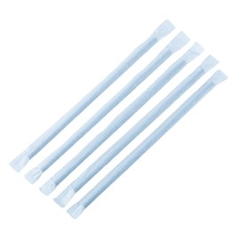 Fiesta Compostable Wrapped Bendy Paper Straw Black - 210mm 6mm (Pack 250)