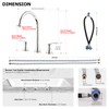 PARLOS High Arc 2-Handle Widespread Roman Tub Faucet with Valve