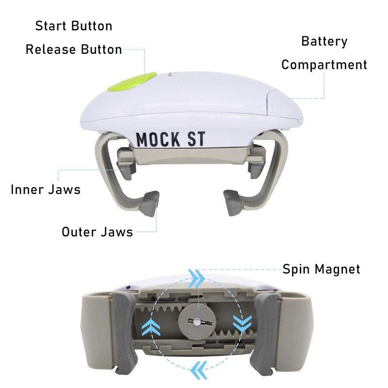 MOCK ST Electric Jar Opener, Restaurant Automatic Jar Opener for