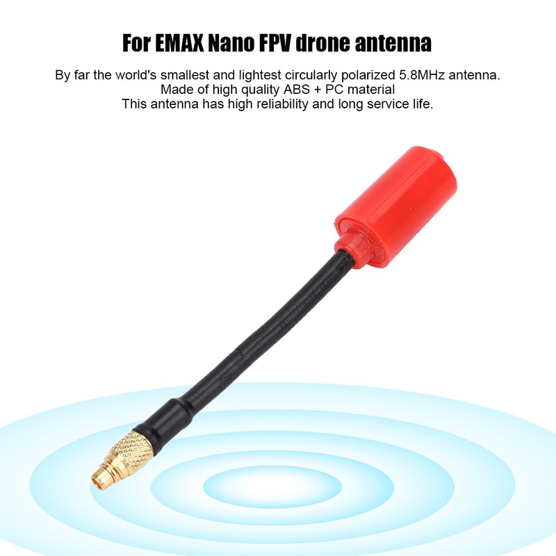 For EMAX 5.8G Nano 3dBi Gain Circularly Polarized Transmission Antenna