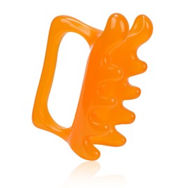 Fascia Massage Tool for Cellulite, Myofascial Release & Muscle Knots Resin Handheld Trigger Point Massager for Body Relaxation Promote Lymphatic Circulation (Yellow)