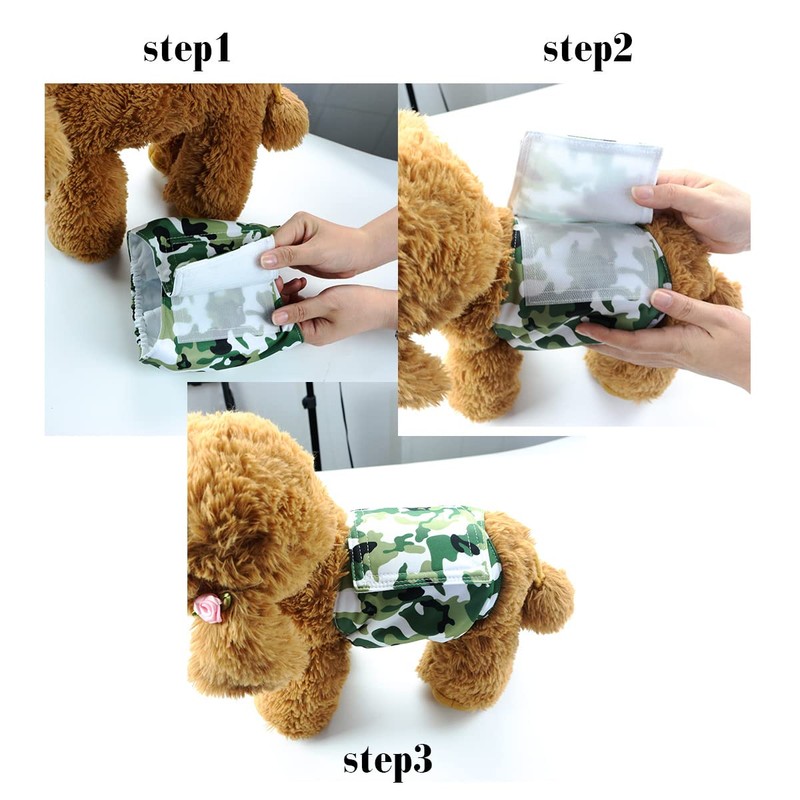 Hisprout Male Dog Nappies Reusable Washable Durable Absorbent Fabric Puppy