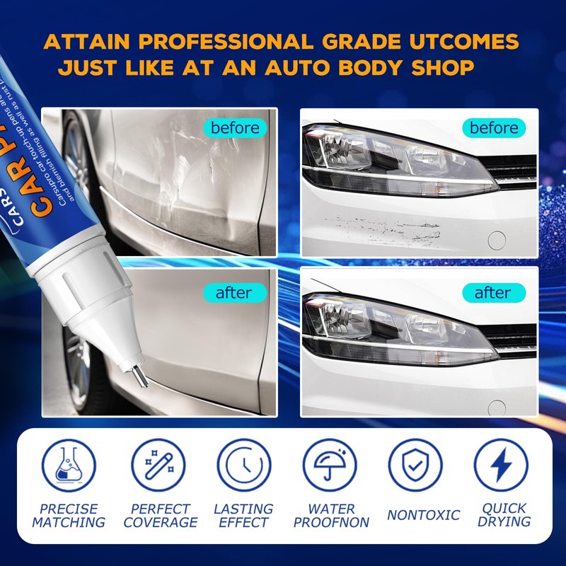 Orange Touch Up Paint for Cars,Car Paint Touch Up Pen