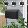 Wall Mount Mailbox for House Outside, Large Capacity Mailbox with