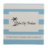 10 Piece Beach Themed Wine Charm Set