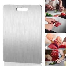 Landrain Chopping Board Stainless Steel 25 x 15 cm