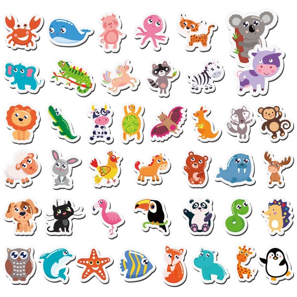 kramow Magnetic Animals,Refrigerator Magnets for Kids,42 Pieces,Animals Fridge Magnet,Kids Educational Toys for 3 year old 4 year old