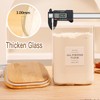 2 Pack large Square Glass Flour and Sugar Containers with