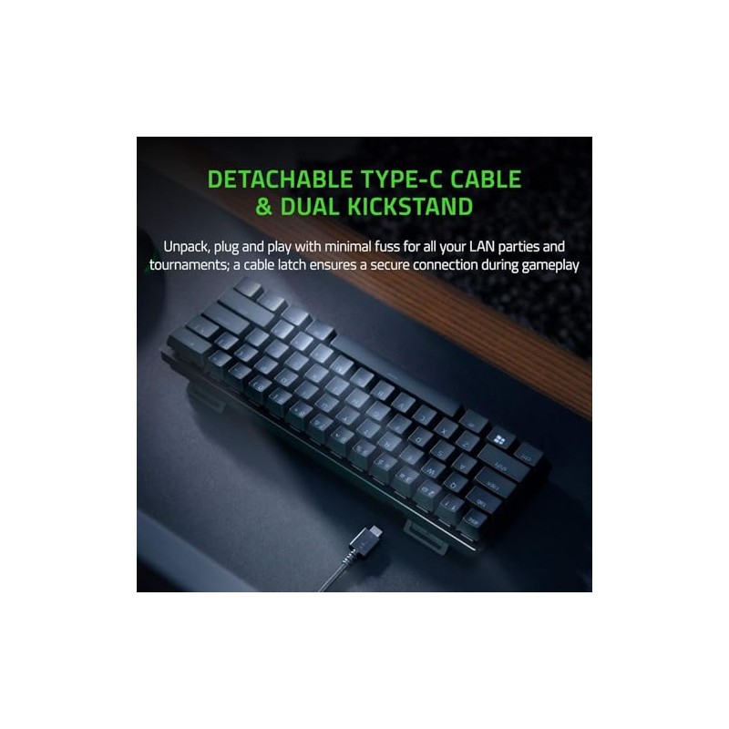 Razer Huntsman Mini (interruptor rojo) - Teclado compacto para juegos