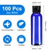 uxcell 2 Oz Plastic Bottles with Flip Caps, 100 Pcs