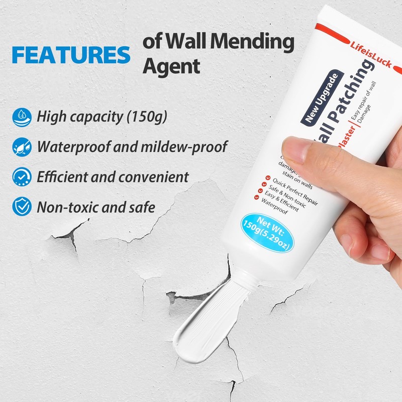 Drywall Repair Kit, 150g Wall Mending Agent Spackle Wall Repair