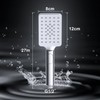 JOHO Large Shower Head with 3 Jet Types, Square Hand