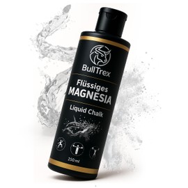 BullTrex Liquid Chalk 250 ml - Liquid Chalk [Quick Drying & Low Odour] - Easy to Wipe Clean - Magnesia for Bouldering, Gym, Crossfit, Fitness, Pole Dance and More - Firm Grip and Dust-Free