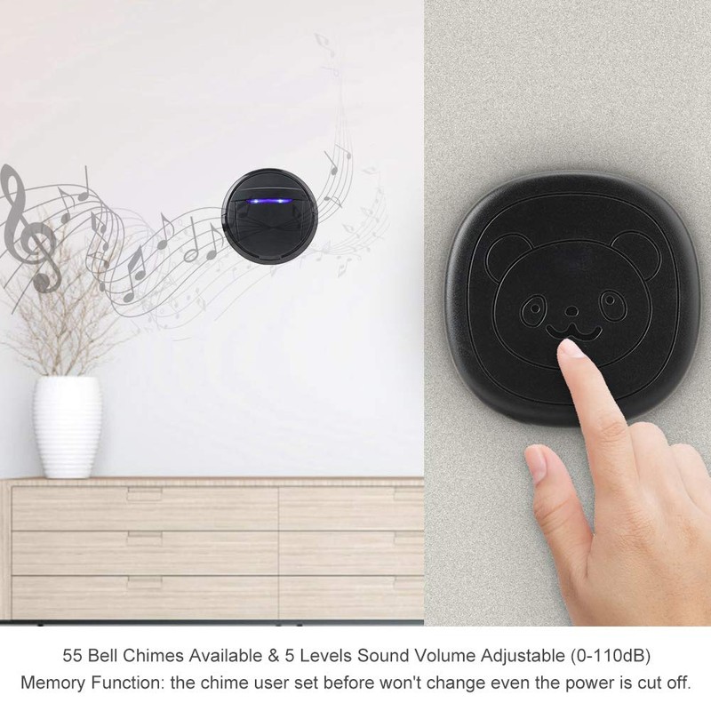 Elprico Wireless Doorbell for Dogs, Wireless Waterproof Touch Button Dog