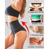 FINTETOO Light Tummy Control Underwear Women High Waisted Briefs Plus