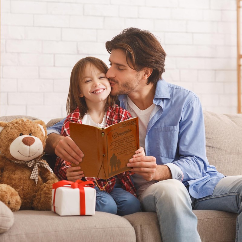 Gifts for Daughter 8"x 5" To My Daughter Leather Journal