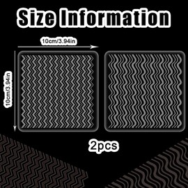 beinkmake 2Pcs Stripe Polymer Clay Texture Sheets Texture Mat Pottery Tools Reusable Pad for Earrings Jewelry Making DIY Crafts