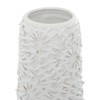 Deco 79 Ceramic Floral Embossed Vase, 6" x 6" x