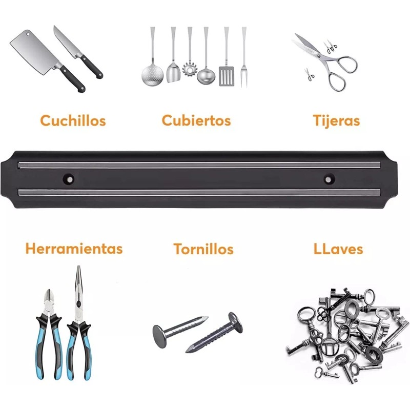 Aleissi Soporte Magnetico Cuchillos Utensilios Fuerte Iman Cocina