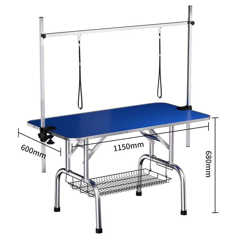 Stainless Steel Folding Adjustable Height Lifting Pet Dog Grooming Table