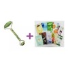 CB Rodillo De Jade Facial Antiedad Verde + 3 Mascarillas