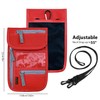 Travel Neck Wallet, RFID Blocking Passport Holder with Adjustable Neck