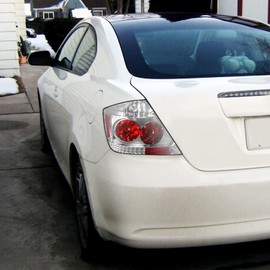 Spec-D Tuning Chrome Tail Lights Compatible with 2004-2010 Scion tC, Left + Right Pair Assembly