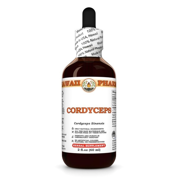 Cordyceps (Cordyceps Sinensis) Dry Whole Mushroom Tincture, Made in Hawaii,