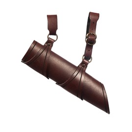 Andracor - Medieval Sword Holder - Genuine Leather Belt with Sword Hinge for Right or Left Handed - Brown Black Red Green - Accessories LARP Medieval Vikings & Cosplay