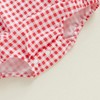 Licupiee Infant Girl 4th of July Smocked Rompers Short Sleeve