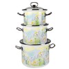 Enamel Stock Pot Daisy Fields Enamel Cooking Pot Enameled Pot