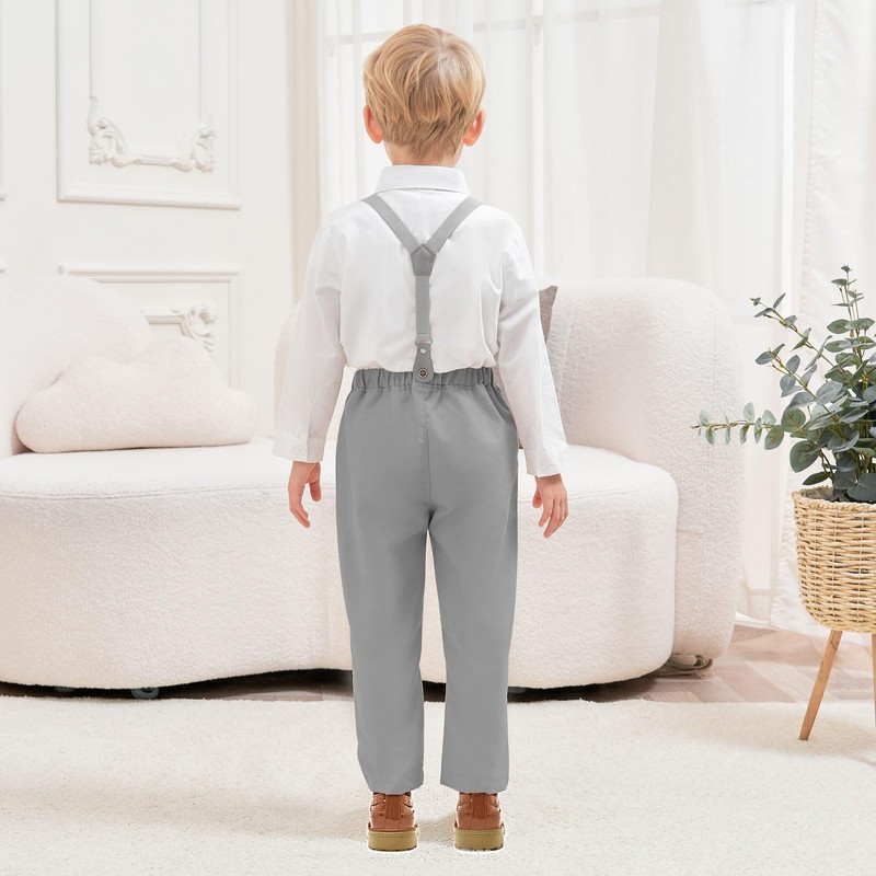 ALINTU - Conjunto de ropa de vestir con botones y