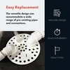Generic 6-1/2 Inch Plastic Floor Drain Cover with Drain Ports,