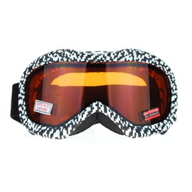 Ski Snowboard Goggles Anti Fog Shatter Proof Brown Lens Digital Pixel Print
