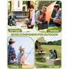 Maraiss 22000mAh Camping Solar Fan, Dual-Panel Rechargeable Solar Powered Fan