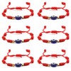 Jasimkiss Evil Eye 7 Knot Lucky Bracelets Adjustable Red String