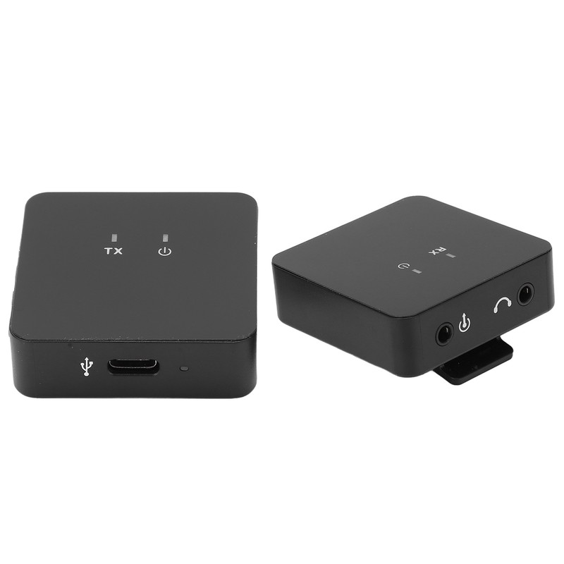 Wireless Lavalier Microphone Clip On Lapel Mic Transmitter Receiver Set