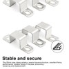 HERKINDNESS Pack of 10 Square Pipe Clamp, 304 Stainless Steel