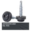 SKIR'CO Pack of 200 Metal Roofing Screws 4.8 x 20