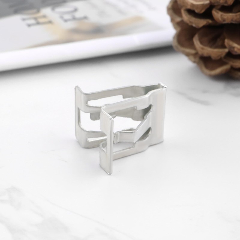 eMagTech 30pcs Metal Car Console Dashboard Dashboard Holder Clip 15x16.6mm