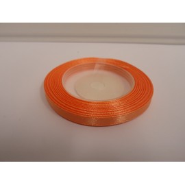 1 Roll x 6mm Satin Ribbon Coral Dark Peach Minimum 13 metres 6 mm