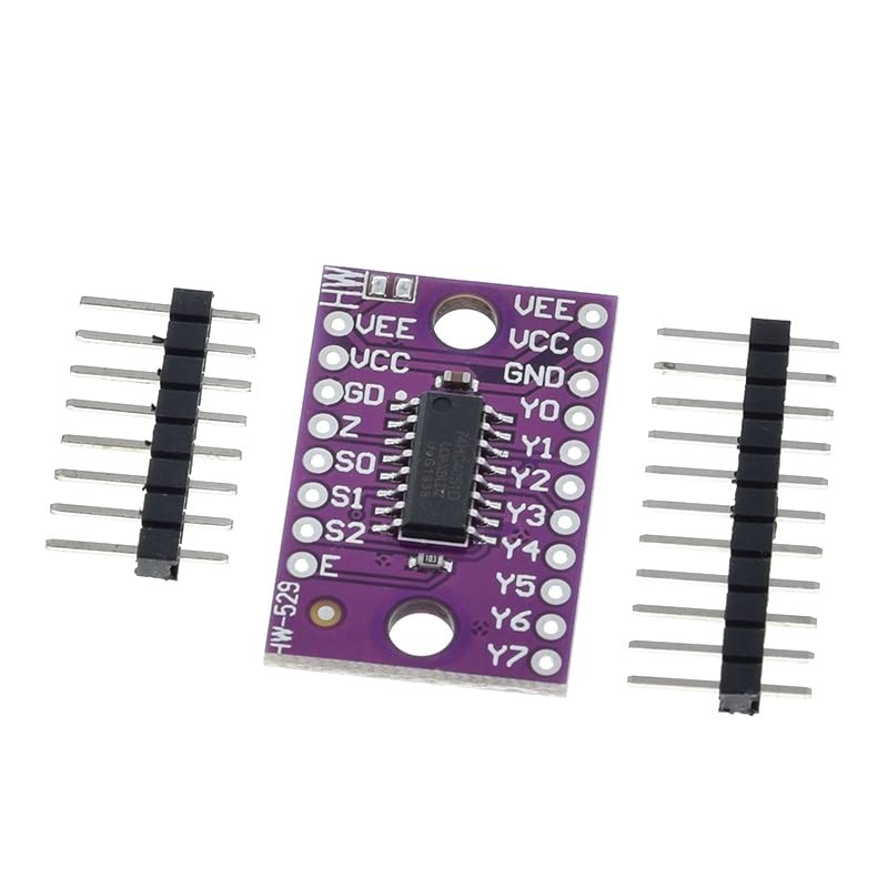 TECNOULAB 5pcs 74HC4051 8 Channel Analog Multiplexer Selection Module CD4051