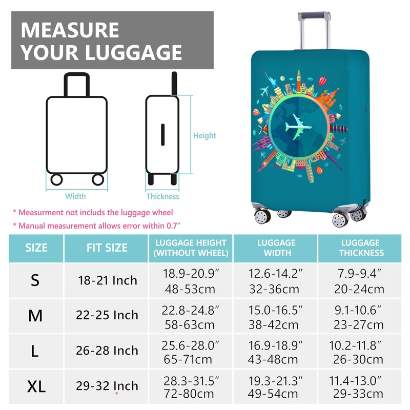 Travelkin - Fundas de equipaje para veliz aprobadas por TSA,