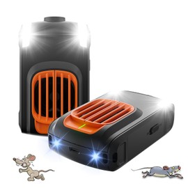 Effective Ultrasonic Rodent Repellent for underhood car Engines, for House, Garage, Kitchen, Attic, 2 Pack Rodent Mice Rat Repellent Plug in Electronic Rat Pest Deterrent with 4 Strobe Lights,