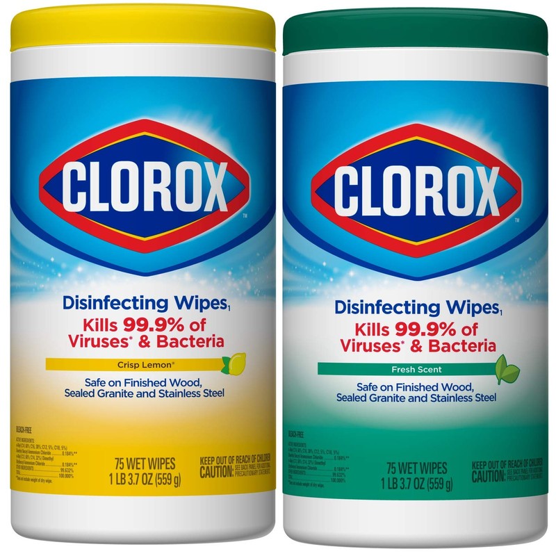 Clorox, Bleach Free Wipe, 75 Count, Pack of 2